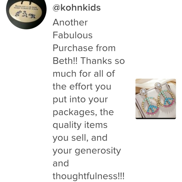 Peace Sign Earrings Colorful Statement Jewelry Multicolor - Picture 3 of 9